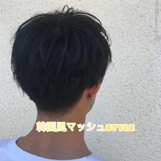 ショート カラー パーマ メンズ ニュアンスパーマ/ レイヤー/茶屋町のヘアスタイル