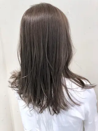 セミロング カラー パーマ ヘアアレンジ 【ツヤ髪美容師】 ツダケイスケのヘアスタイル