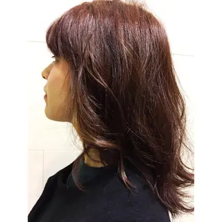 カラー レイヤーカット 川田くるみのヘアスタイル