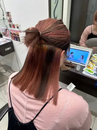 カラー レイヤー 艶々カラーのヘアスタイル