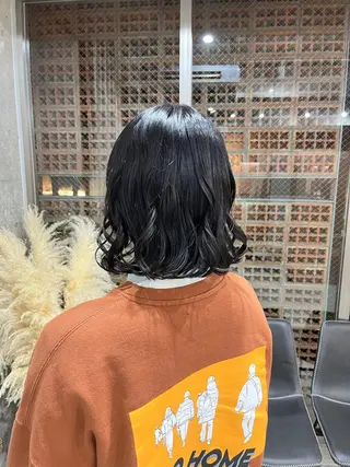 ミディアム パーマ ロングパーマ木村 ボブパーマのヘアスタイル