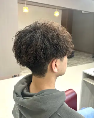 ショート パーマ メンズ KEN 🌟のヘアスタイル