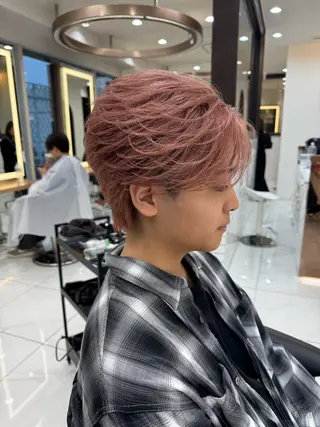 カラー メンズ 菅野 心悠/メンズヘアのヘアスタイル