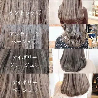 ミディアム カラー ブリーチなし/韓国風 /レイヤー/山口のヘアスタイル