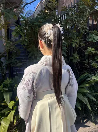 ロング ヘアアレンジ 🎗️【ヘアセット 美眉】吉川玲🎗️のヘアスタイル