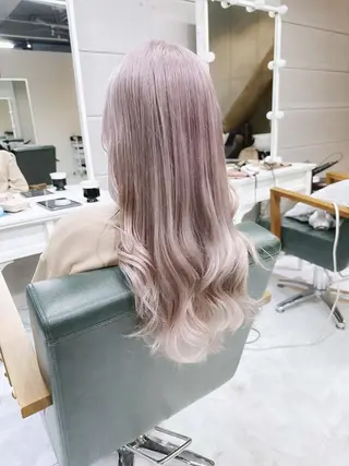 ロング カラー ヘアアレンジ Days 透明感カラーのヘアスタイル