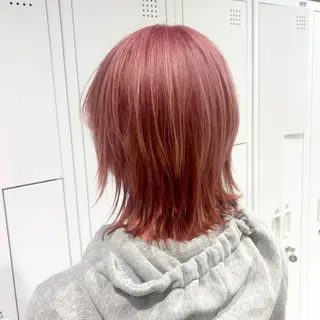 ショート カラー 🤡暖色レイヤー 🤡みさきのヘアスタイル