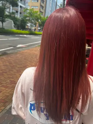 ロング カラー ふくむら ゆうかのヘアスタイル