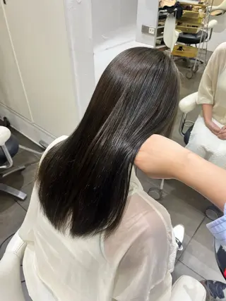ロング カラー 透明感カラー ヨネヤマツムギのヘアスタイル