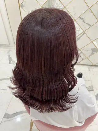 ミディアム カラー 天野 優希のヘアスタイル