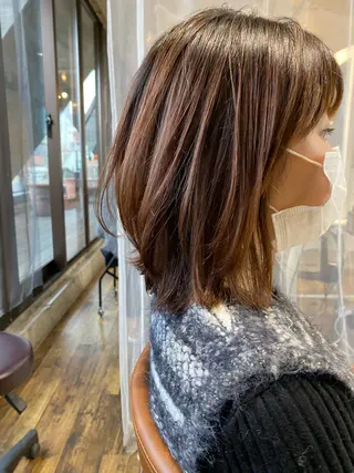 ミディアム ヒラヤマ ユウスケのヘアスタイル