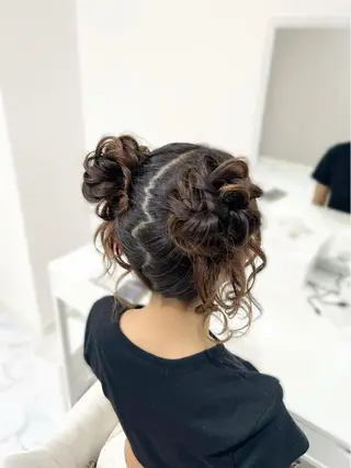 ロング ヘアアレンジ ヘアセット専門店 Rのヘアスタイル
