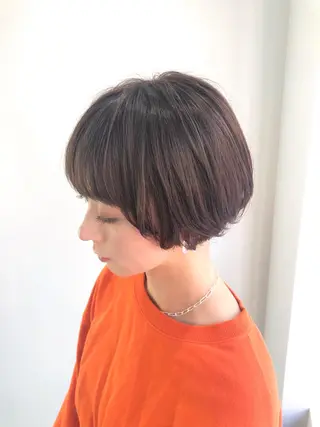 ショート カラー ☕️ベージュカラー 内藤光哉☕️のヘアスタイル