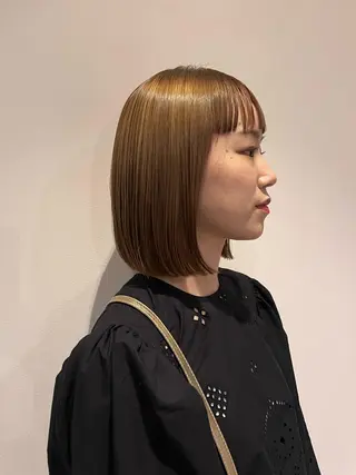 ミディアム カラー HOM chisaのヘアスタイル