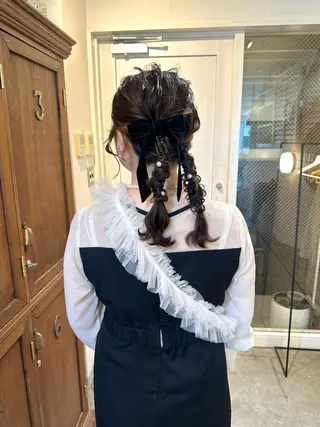 ミディアム カラー ヘアアレンジ カットモデル募集中 ／HARUKA🎀のヘアスタイル