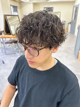 ショート パーマ メンズ メンズパーマ メンズ特化ryoのヘアスタイル