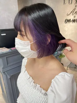 ミディアム Cielro/ダブル カラー/西田咲希のヘアスタイル