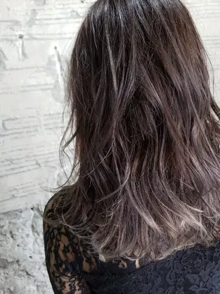 セミロング カラー ✂ AYAのヘアスタイル
