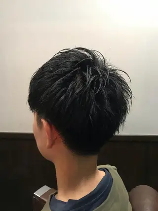 ショート プレミアムバーバー 表参道のヘアスタイル
