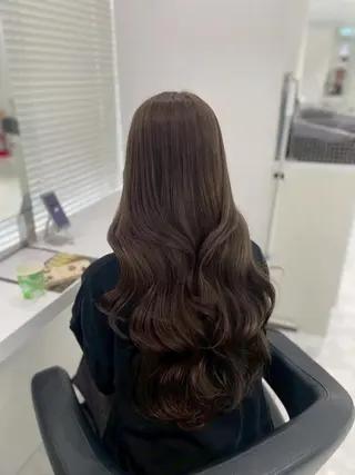 カラー 韓国風スタイル🪽 暗髪ヘア🪽のヘアスタイル