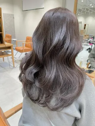 ロング ムラ修正ブリーチ 山田眞之介のヘアスタイル