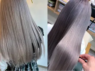 カラー ブリーチ/ストレート ダブルカラーtetoのヘアスタイル