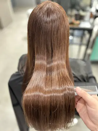 ロング カラー ヘアアレンジ VIM hairおもろまち店のヘアスタイル