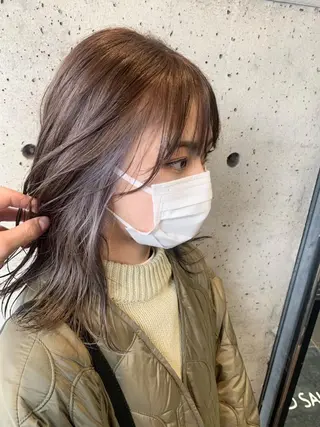 ミディアム カラー ヘアアレンジ ROSEL末吉 海渡のヘアスタイル