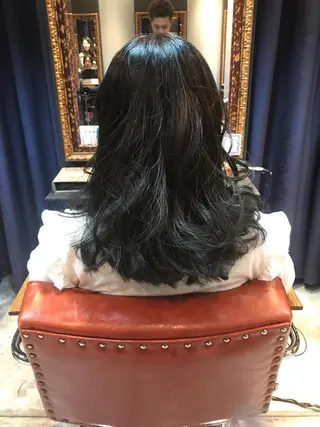 ロング カラー 縮毛矯正×髪質改善 店長　DAITOのヘアスタイル