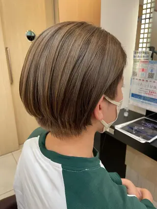 ショート カラー ヘアアレンジ リリー /Men's/パーマのヘアスタイル