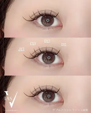 マツエク・マツパ VIAS YURINAのマツエク・マツパデザイン