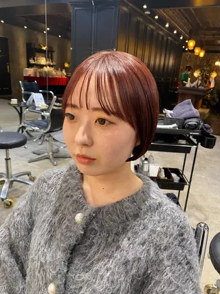 ショート カラー 透明感カラー🌿 グレージュ🐺陽介のヘアスタイル