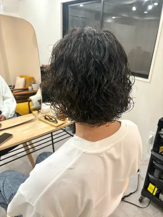 ショート パーマ メンズ 大阪ヴィーガンサロン KANAKOのヘアスタイル