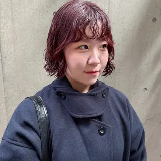 ショート カラー パーマ 大橋 芽衣のヘアスタイル