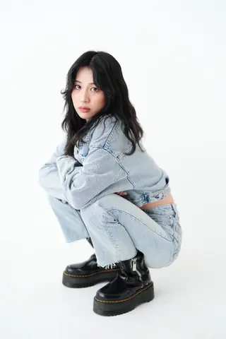 ロング カラー ヘアアレンジ 韓国×艶髪 さきのヘアスタイル