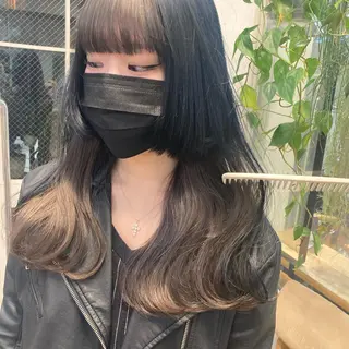 セミロング じゅわっと暖色カラー 🍊Moemiのヘアスタイル
