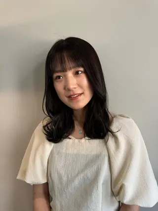 ミディアム や ぎ /似合わせ カラー/神戸美容室のヘアスタイル