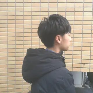 ミディアム パーマ メンズ しのはら まどかのヘアスタイル