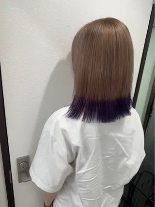 ミディアム カラー aoi .のヘアスタイル