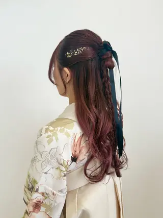 ロング ヘアアレンジ 陰山 友咲のヘアスタイル