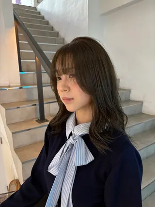 ミディアム カラー ブラウン/レイヤー ココトキ🌺のヘアスタイル