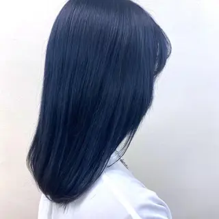 セミロング カラー ブリーチカラー 🩵MIZUKIのヘアスタイル