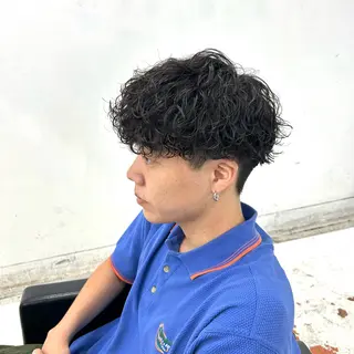 ショート パーマ メンズ 【メンズパーマ特化】 🍏網中勇喜のヘアスタイル