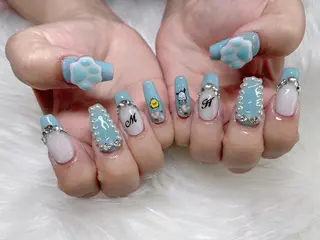 ミディアム ネイル 《LB》ラブリエ Nail&eyeのマツエク・マツパデザイン
