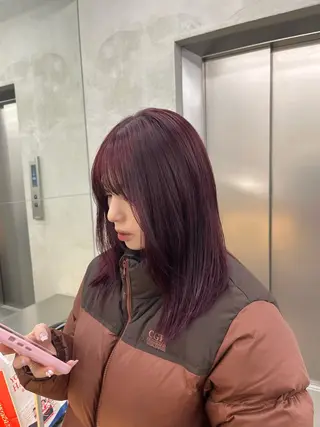 カラー 縮毛矯正/くすみカラ ーayukaのヘアスタイル