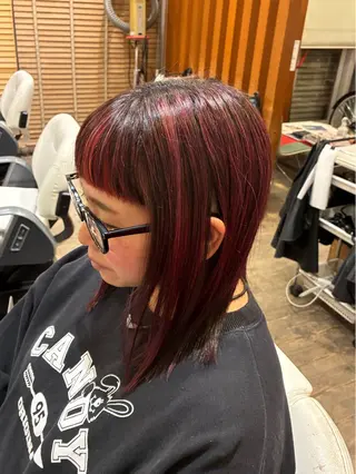 ロング 友永 風歌のヘアスタイル