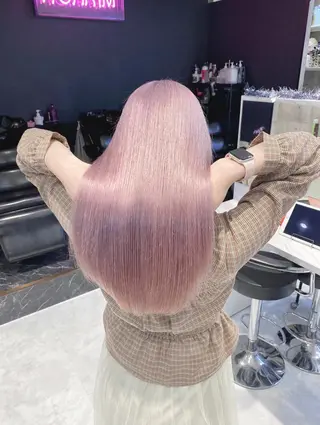 ロング カラー パーマ ヘアアレンジ メンズ キッズ ネイル マツエク・マツパ アイブロウ 💖オタク美容師 ꒰ঌ♡モモ♡໒꒱のヘアスタイル