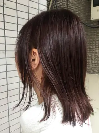 セミロング カラー 鈴木 英治のヘアスタイル