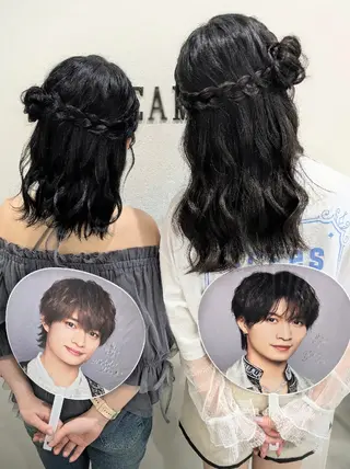 ロング ヘアアレンジ ヘアセット❤️着付け Akaneのヘアスタイル