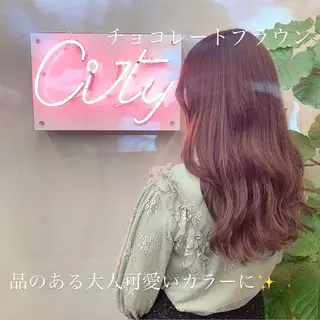 セミロング カラー 艶髪と透明感を ‼️/若林のヘアスタイル